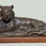 layingtigerbronze
